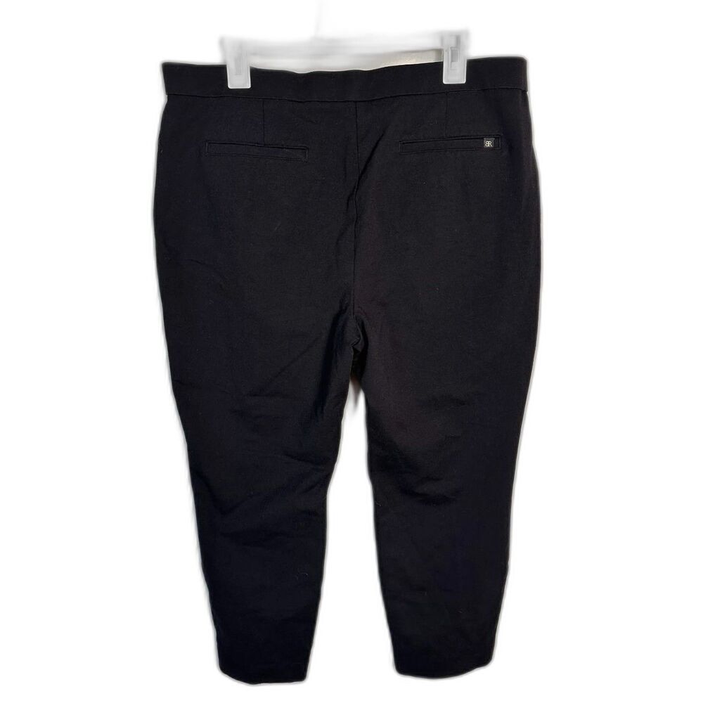 Banana Republic Women's Black Ponte Knit Ankle Dress Pants 16 Stretch Workwear - Picture 2 of 6